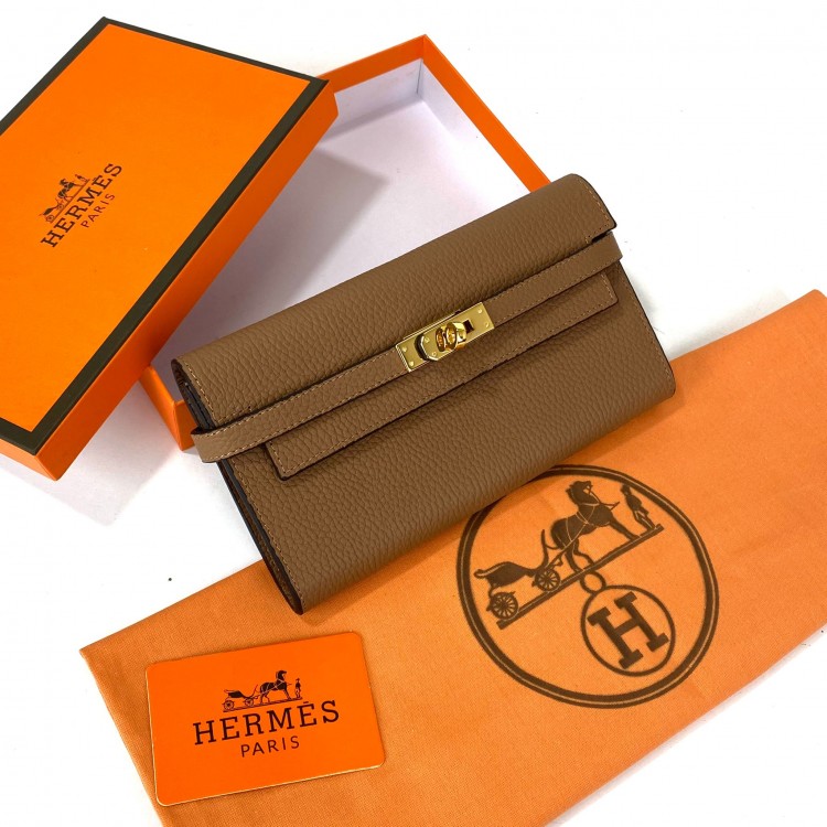 HERMES KELLY LONG WALLET TABA